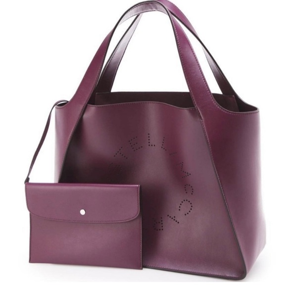 Stella McCartney designer tote in amethyst - Picture 3 of 10